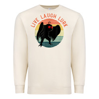 Sandshell mothman live laugh lurk Premium Sweatshirt - linhVisuals