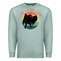Seafoam mothman live laugh lurk Premium Sweatshirt - linhVisuals
