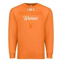 Carrot multiple sclerosis warrior autoimmune disease orange ribbon Premium Sweatshirt - linhVisuals