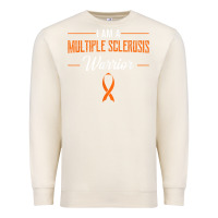 Sandshell multiple sclerosis warrior autoimmune disease orange ribbon Premium Sweatshirt - linhVisuals
