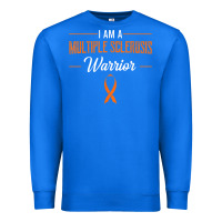 True Royal multiple sclerosis warrior autoimmune disease orange ribbon Premium Sweatshirt - linhVisuals