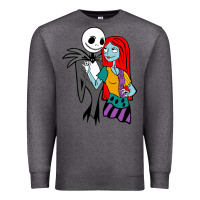 Charcoal Heather jack  and sally Premium Sweatshirt - linhVisuals