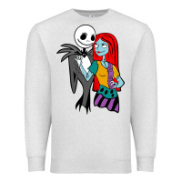 Oatmeal Heather jack  and sally Premium Sweatshirt - linhVisuals