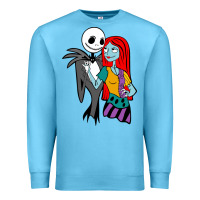 Ocean Blue jack  and sally Premium Sweatshirt - linhVisuals
