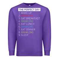 Purple brawl shirt brawling gamer gaming t shirt Premium Sweatshirt - linhVisuals