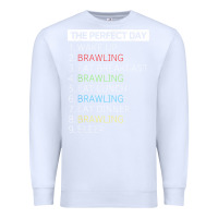 White brawl shirt brawling gamer gaming t shirt Premium Sweatshirt - linhVisuals
