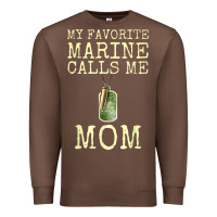 Chestnut my favorite marine calls me mom Premium Sweatshirt - linhVisuals
