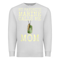 Dove Grey my favorite marine calls me mom Premium Sweatshirt - linhVisuals