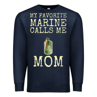 Navy my favorite marine calls me mom Premium Sweatshirt - linhVisuals