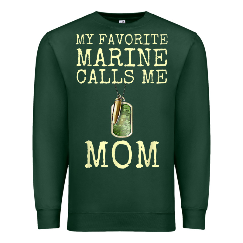 My Favorite Marine Calls Me Mom Premium Sweatshirt by linhVisuals | Teevron