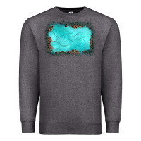 Charcoal Heather gemstone leopard background Premium Sweatshirt - JahusDesignShop
