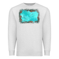 Oatmeal Heather gemstone leopard background Premium Sweatshirt - JahusDesignShop