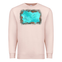 Pale Pink gemstone leopard background Premium Sweatshirt - JahusDesignShop