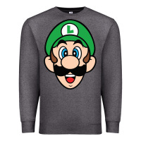 Charcoal Heather luigi Premium Sweatshirt - linhVisuals