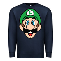 Navy luigi Premium Sweatshirt - linhVisuals