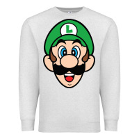 Oatmeal Heather luigi Premium Sweatshirt - linhVisuals