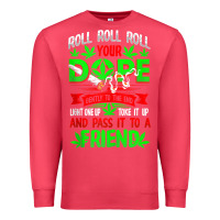 Cardinal funny weed pot lover roll joint friend smoking marijuana tank top Premium Sweatshirt - linhVisuals