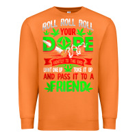 Carrot funny weed pot lover roll joint friend smoking marijuana tank top Premium Sweatshirt - linhVisuals