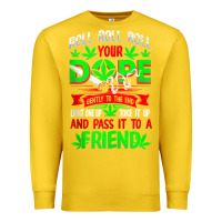 Lemon funny weed pot lover roll joint friend smoking marijuana tank top Premium Sweatshirt - linhVisuals