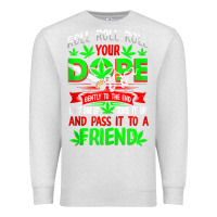 Oatmeal Heather funny weed pot lover roll joint friend smoking marijuana tank top Premium Sweatshirt - linhVisuals