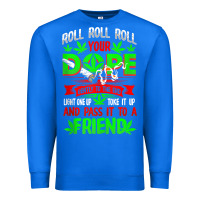True Royal funny weed pot lover roll joint friend smoking marijuana tank top Premium Sweatshirt - linhVisuals