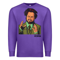 Purple ancient aliens giorgio tank top Premium Sweatshirt - linhVisuals