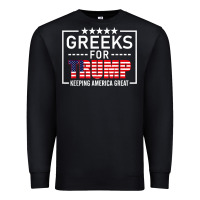 Black greeks for trump conservative gift trump 2020 re election t shirt Premium Sweatshirt - linhVisuals