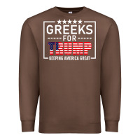 Chestnut greeks for trump conservative gift trump 2020 re election t shirt Premium Sweatshirt - linhVisuals