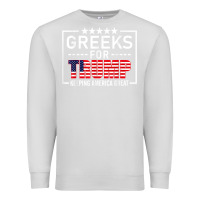 Dove Grey greeks for trump conservative gift trump 2020 re election t shirt Premium Sweatshirt - linhVisuals