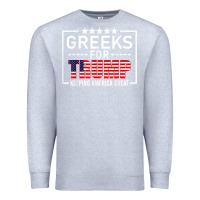 Heather Grey greeks for trump conservative gift trump 2020 re election t shirt Premium Sweatshirt - linhVisuals