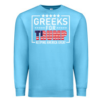 Ocean Blue greeks for trump conservative gift trump 2020 re election t shirt Premium Sweatshirt - linhVisuals