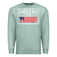 Seafoam greeks for trump conservative gift trump 2020 re election t shirt Premium Sweatshirt - linhVisuals