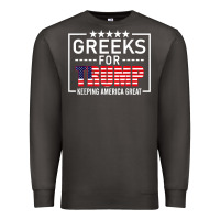 Smoke greeks for trump conservative gift trump 2020 re election t shirt Premium Sweatshirt - linhVisuals