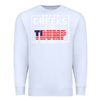 White greeks for trump conservative gift trump 2020 re election t shirt Premium Sweatshirt - linhVisuals