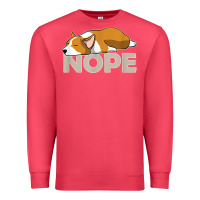 Cardinal nope lazy corgi Premium Sweatshirt - linhVisuals