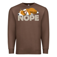 Chestnut nope lazy corgi Premium Sweatshirt - linhVisuals