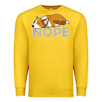 Lemon nope lazy corgi Premium Sweatshirt - linhVisuals