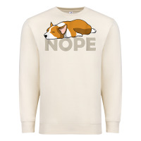 Sandshell nope lazy corgi Premium Sweatshirt - linhVisuals