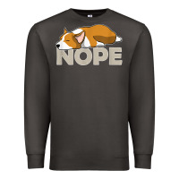 Smoke nope lazy corgi Premium Sweatshirt - linhVisuals