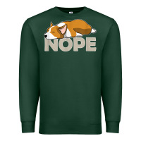 Sports Green nope lazy corgi Premium Sweatshirt - linhVisuals