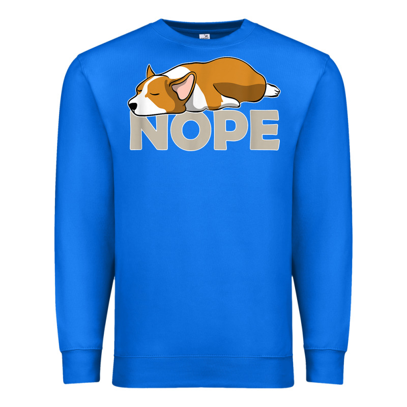 Nope Lazy Corgi Premium Sweatshirt by linhVisuals | Teevron