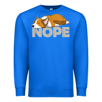 True Royal nope lazy corgi Premium Sweatshirt - linhVisuals