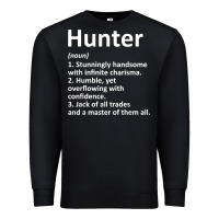 Black hunter definition personalized name funny birthday gift idea t shirt Premium Sweatshirt - linhVisuals