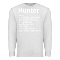 Oatmeal Heather hunter definition personalized name funny birthday gift idea t shirt Premium Sweatshirt - linhVisuals
