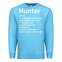 Ocean Blue hunter definition personalized name funny birthday gift idea t shirt Premium Sweatshirt - linhVisuals