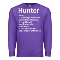 Purple hunter definition personalized name funny birthday gift idea t shirt Premium Sweatshirt - linhVisuals