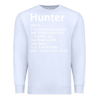 White hunter definition personalized name funny birthday gift idea t shirt Premium Sweatshirt - linhVisuals