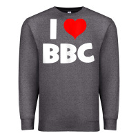 Charcoal Heather i love bbc tank top Premium Sweatshirt - linhVisuals