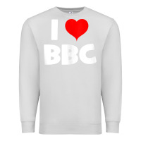 Dove Grey i love bbc tank top Premium Sweatshirt - linhVisuals