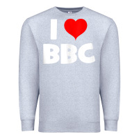 Heather Grey i love bbc tank top Premium Sweatshirt - linhVisuals